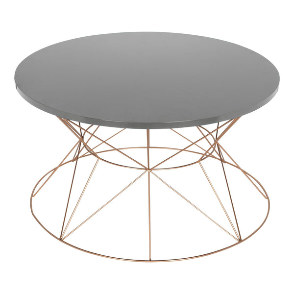 kate & laurel Mendel Round Metal Coffee Table