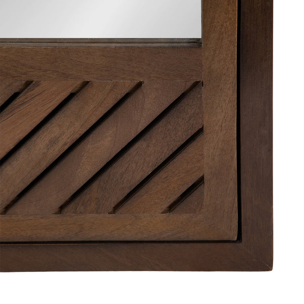 Kate & Laurel Mezzeta Bathroom Cabinet With Mirror