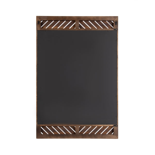 Kate & Laurel Mezzeta Wood Rectangle Wall Mirror
