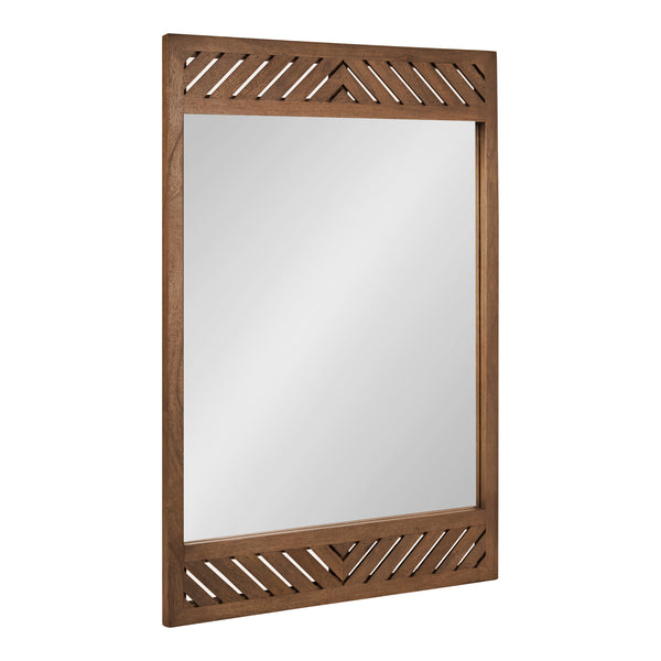 kate & laurel Mezzeta Wood Rectangle Wall Mirror