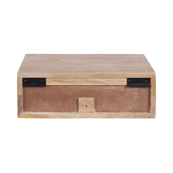 Kate & Laurel Mirza Carved Wood Floating Side Table