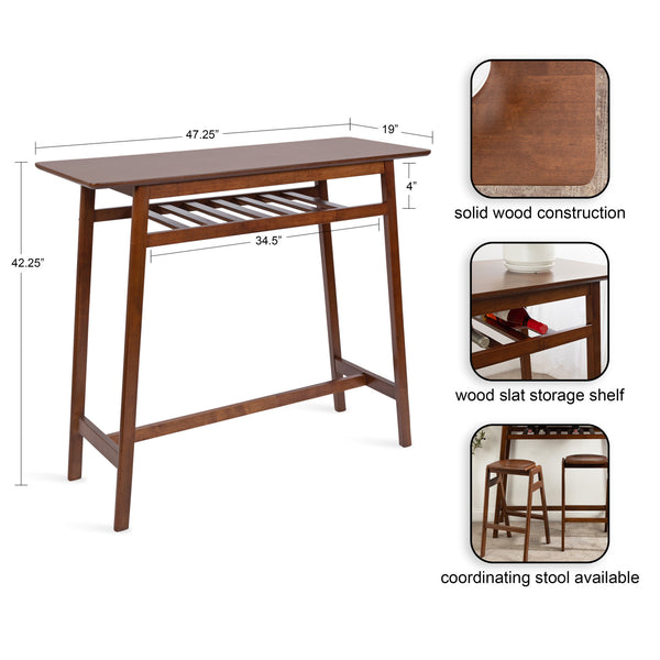 Kate & Laurel Morreau Wood Pub Table