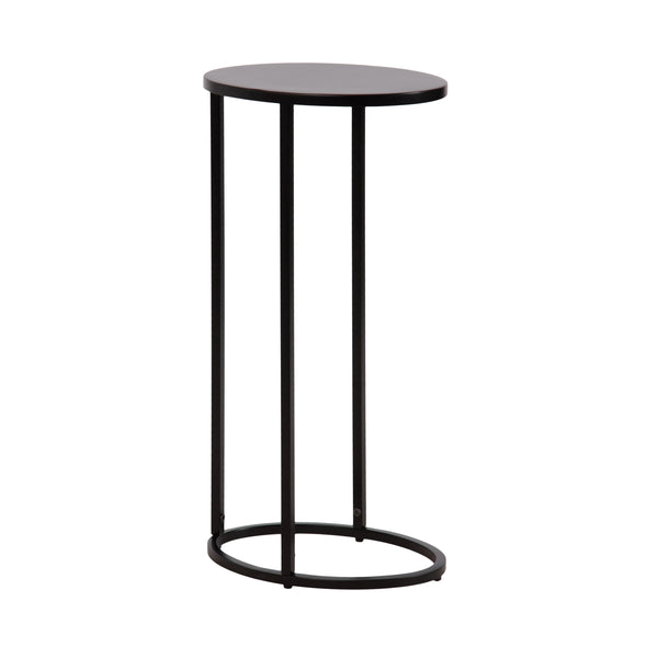 kate & laurel Natalli Metal Oval C-Table