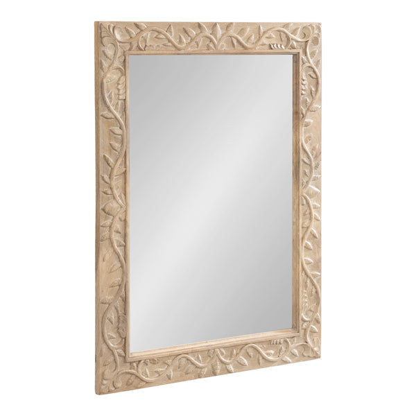 kate & laurel Natesa Carved Wood Mirror