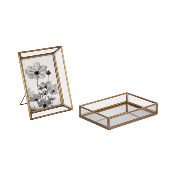 kate & laurel Nevala Frame and Tray Set