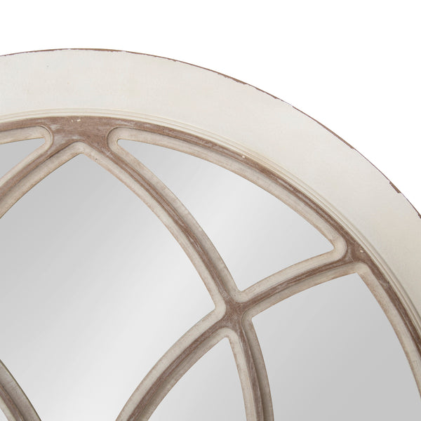 Kate & Laurel Nikoletta Large Windowpane Arch Mirror