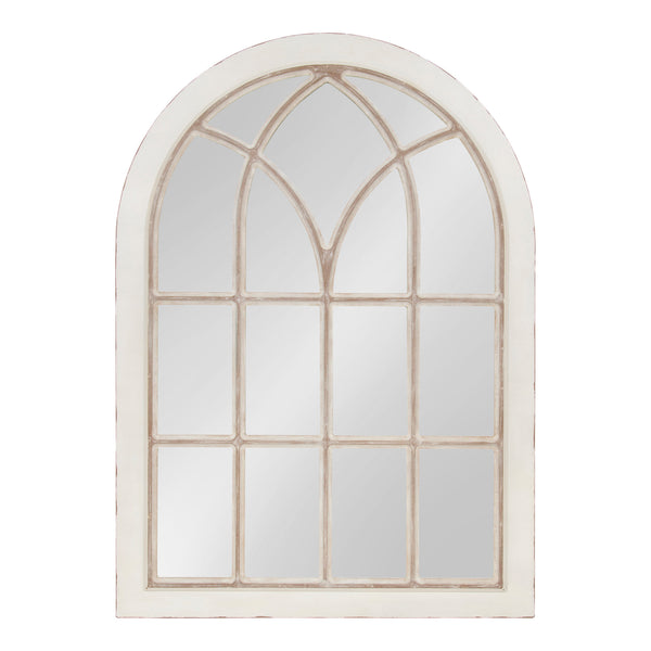 kate & laurel Nikoletta Large Windowpane Arch Mirror