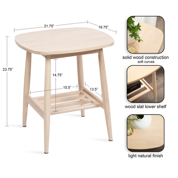 Kate & Laurel Nilas Wood Side Table