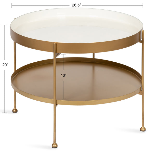 Kate & Laurel Nira Metal Coffee Table