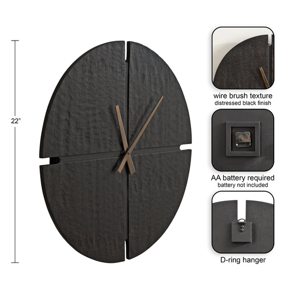 Kate & Laurel Nirav Round Wall Clock