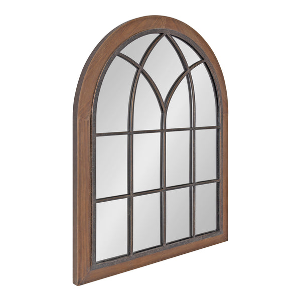 Kate & Laurel Nola Framed Windowpane Arch Mirror