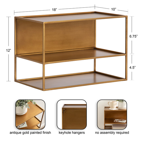 Kate & Laurel Nomi Floating Side Table