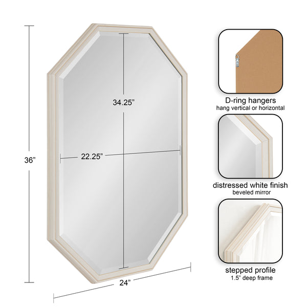Kate & Laurel Oakhurst Octagon Wall Mirror