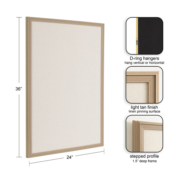 Kate & Laurel Oakhurst Rectangle Pinboard