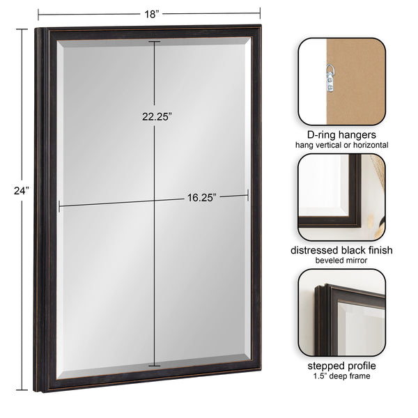 Kate & Laurel Oakhurst Rectangle Wall Mirror