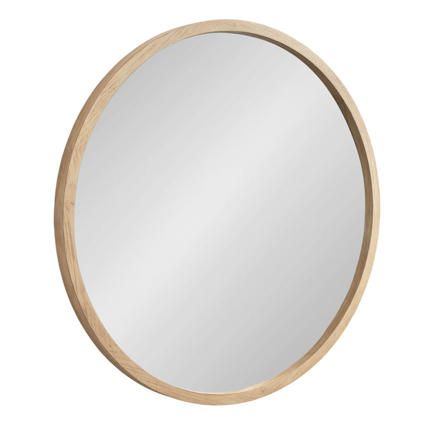 kate & laurel Occonor Wood Round Mirror