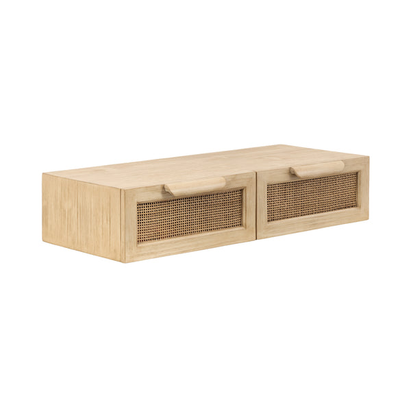 kate & laurel Ori Floating Console Rattan
