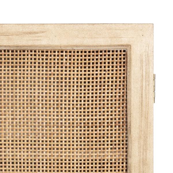 Kate & Laurel Ori Rattan 2-Door Wall Cabinet