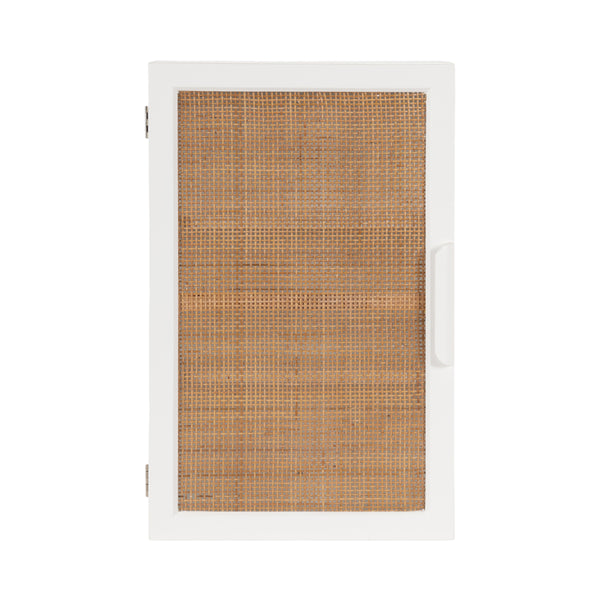 Kate & Laurel Ori Rattan Wall Cabinet