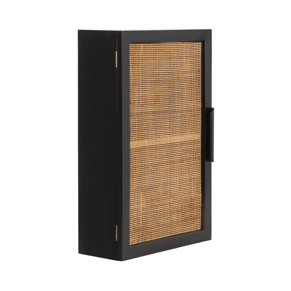 kate & laurel Ori Rattan Wall Cabinet