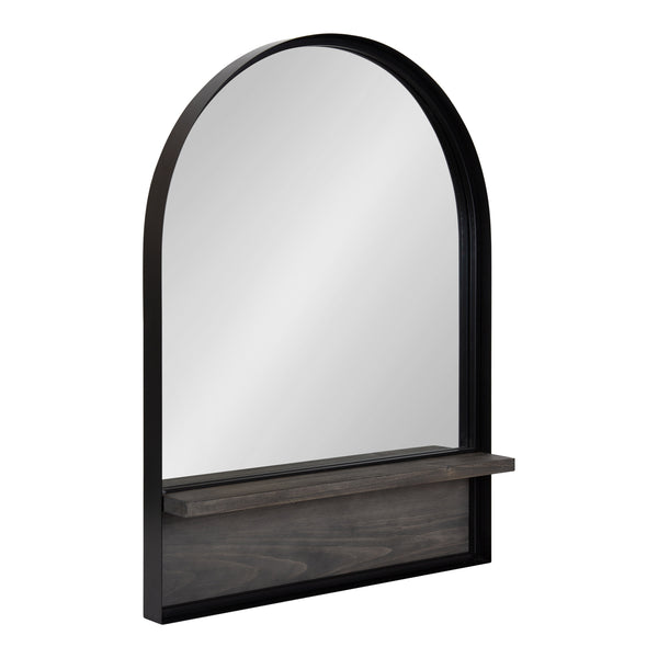 kate & laurel Owing Framed Arch Mirror with Shelf