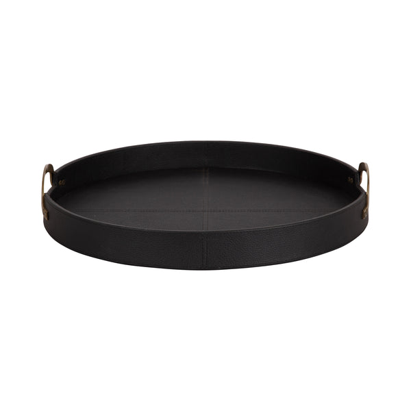 Kate & Laurel Oxbury Round Tray With Handles