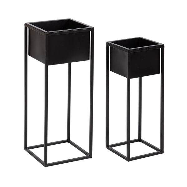 kate & laurel Palade Free Standing Metal Planter Set