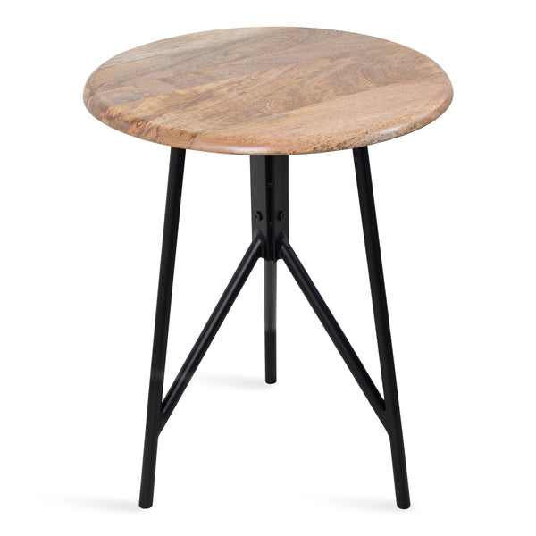 kate & laurel Pallson Round Wood Side Table