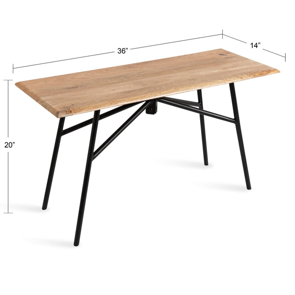 Kate & Laurel Pallson Wood And Metal Bench