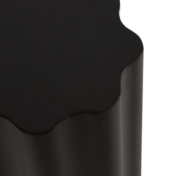 Kate & Laurel Pandey Wavy Drink Table Metal