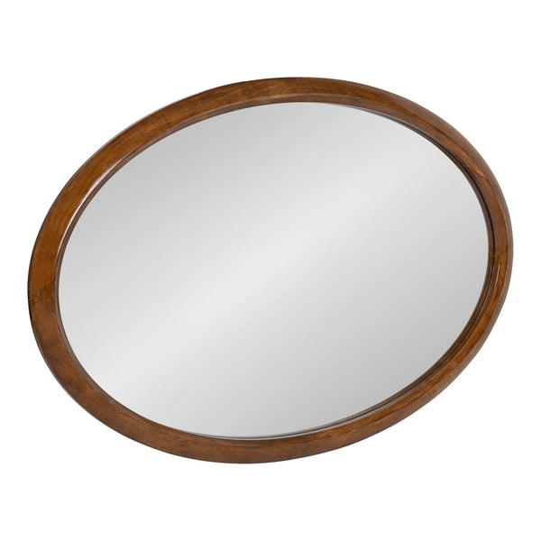 Kate & Laurel Pao Curved Framed Wood Wall Mirror