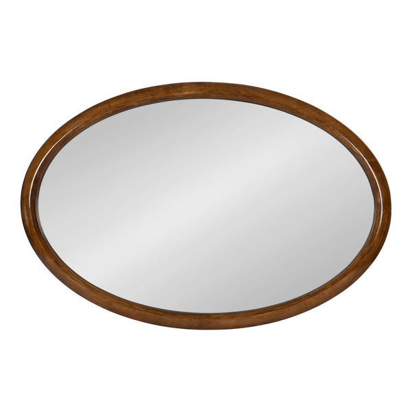 Kate & Laurel Pao Curved Framed Wood Wall Mirror