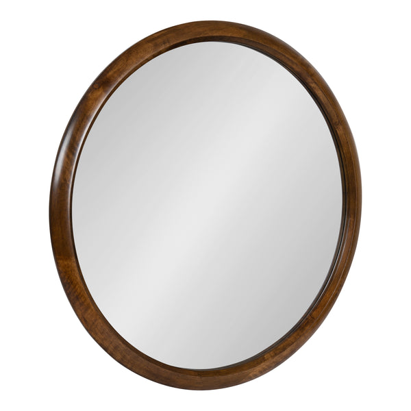 kate & laurel Pao Curved Framed Wood Wall Mirror