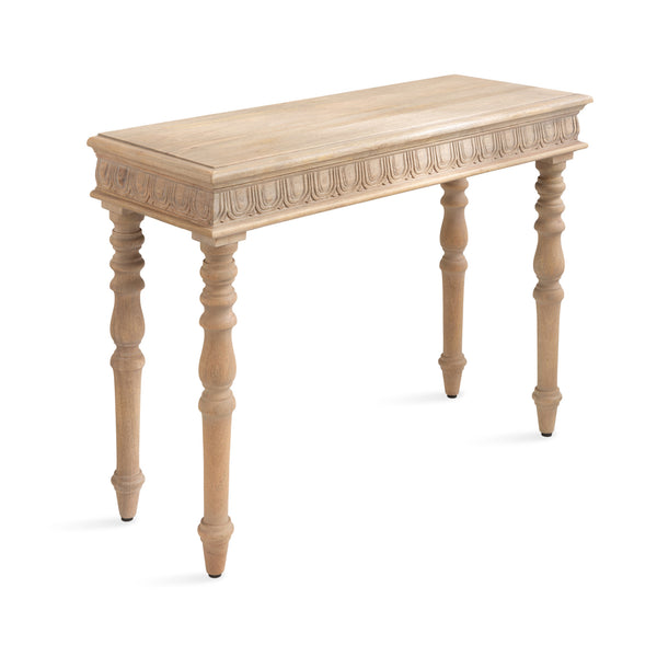 Kate & Laurel Patresa Carved Wood Console Table