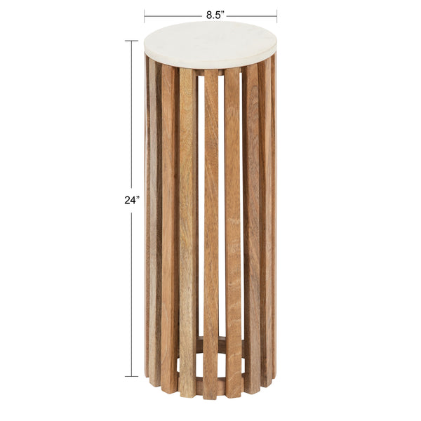 Kate & Laurel Paynter Marble Drink Table