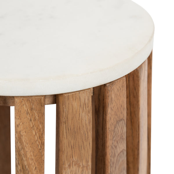 Kate & Laurel Paynter Marble Drink Table