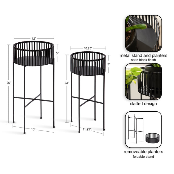 Kate & Laurel Paynter Plant Stand Set