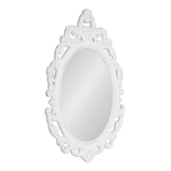 kate & laurel Pietra Carved Wall Mirror