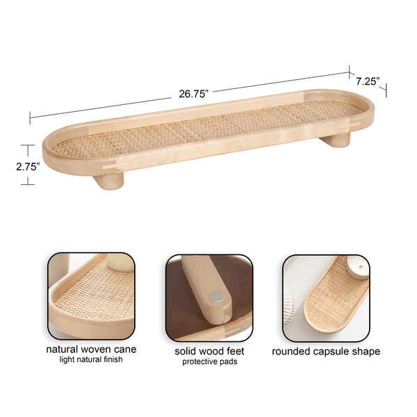 Kate & Laurel Planche Woven Tray