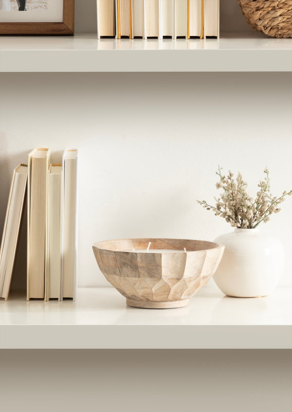 Kate & Laurel Plete Round Wax Candle Bowl