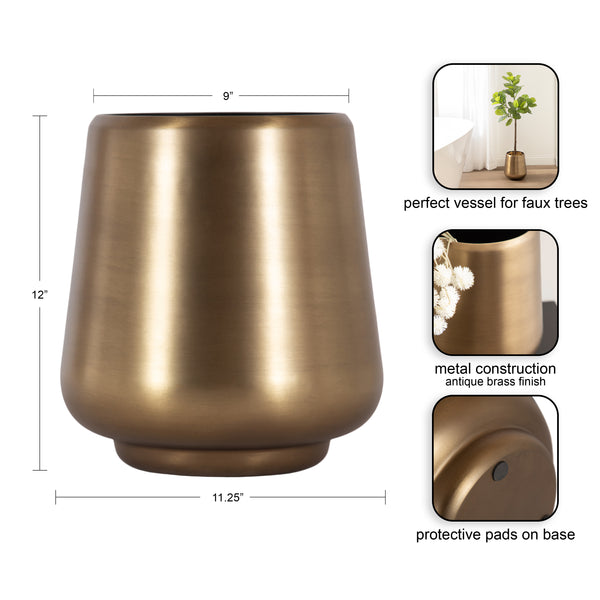 Kate & Laurel Portell Metal Planter