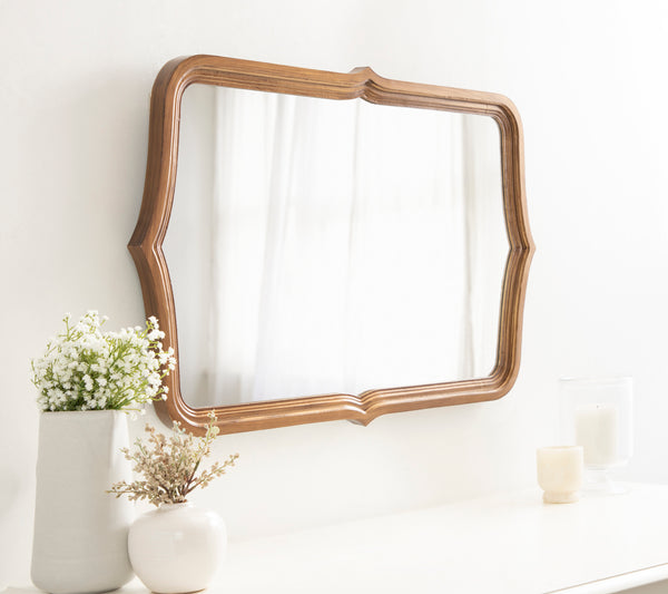 Kate & Laurel Preble Decorative Scallop Wall Mirror