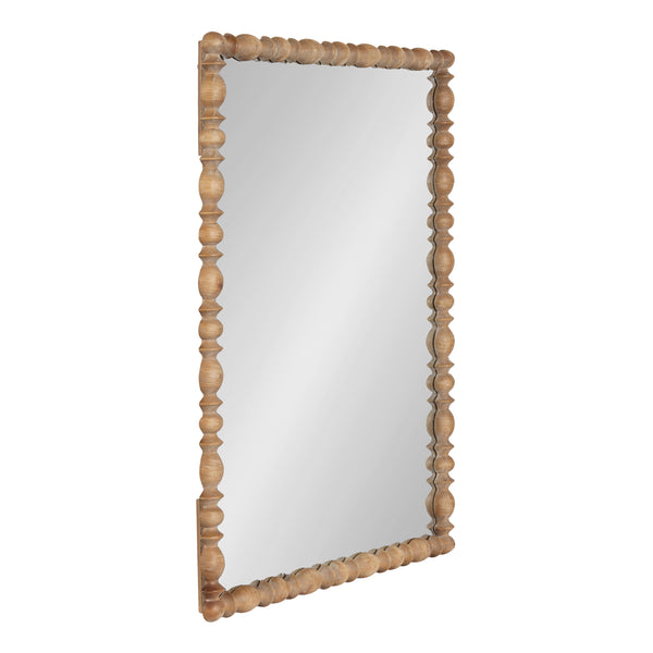 kate & laurel Prindle Turned Wood Rectangle Mirror