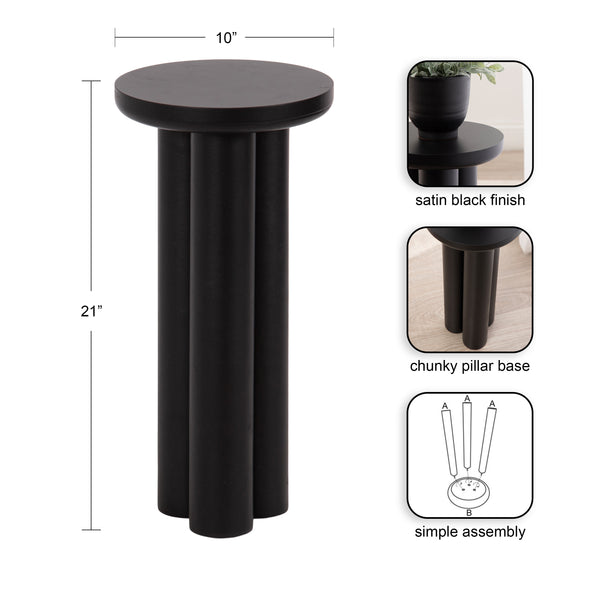 Kate & Laurel Pylar Round Drink Table