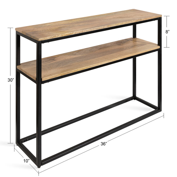 Kate & Laurel Quarles Wood And Metal Console Table