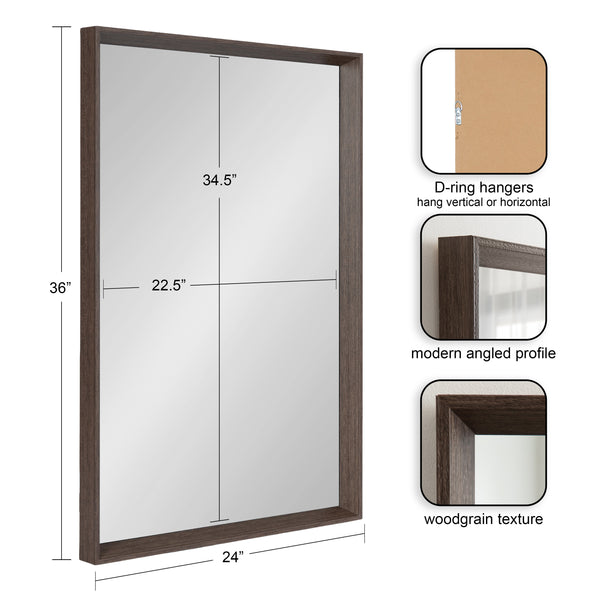 Kate & Laurel Quato Rectangle Wall Mirror