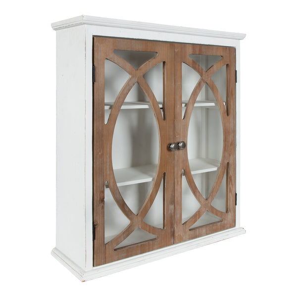 kate & laurel Quinlan Decorative Wood Wall Cabinet
