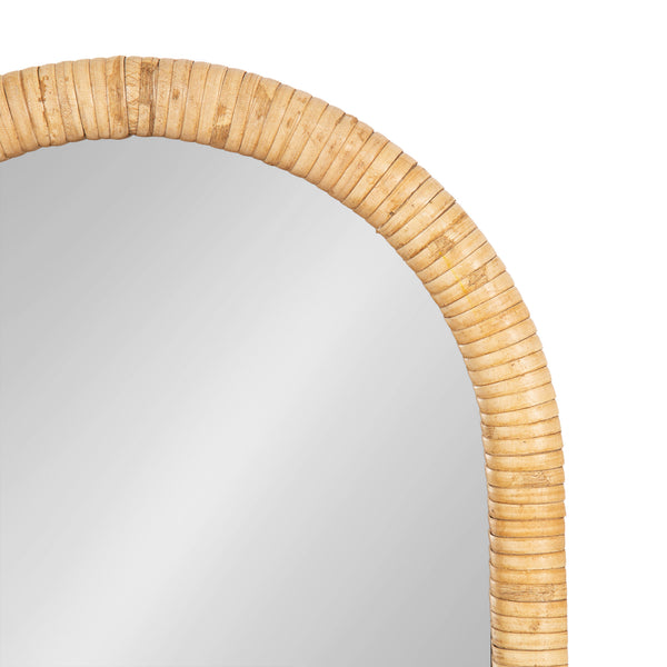 Kate & Laurel Rahfy Rattan Tabletop Mirror