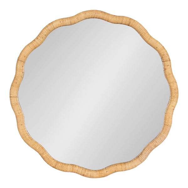 kate & laurel Rahfy Scallop Framed Wall Mirror