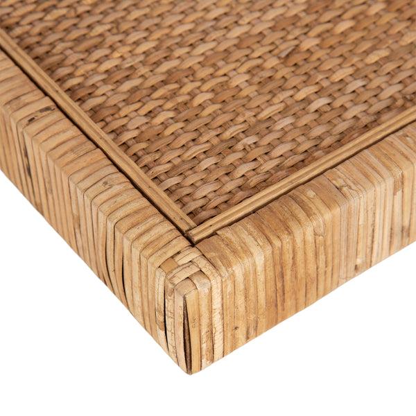 Kate & Laurel Rahmati 2pc Rattan Floating Shelves